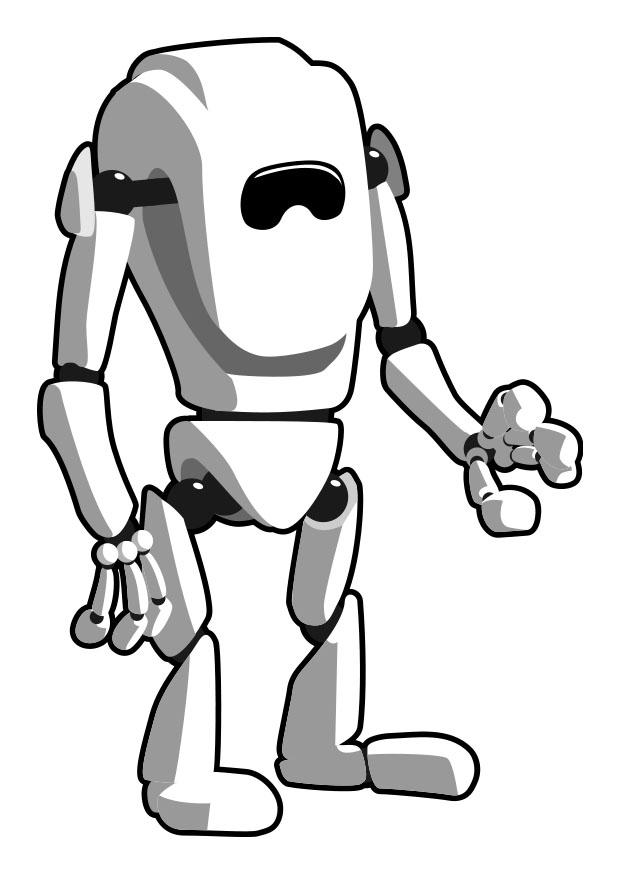 Fargeleggingsbilde robot