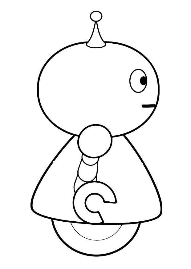 Fargeleggingsbilde robot