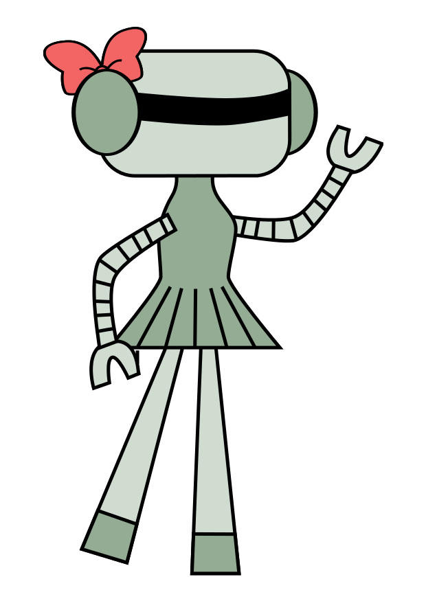Fargeleggingsbilde robot