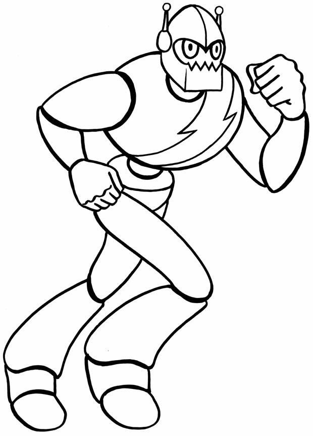 Fargeleggingsbilde robot