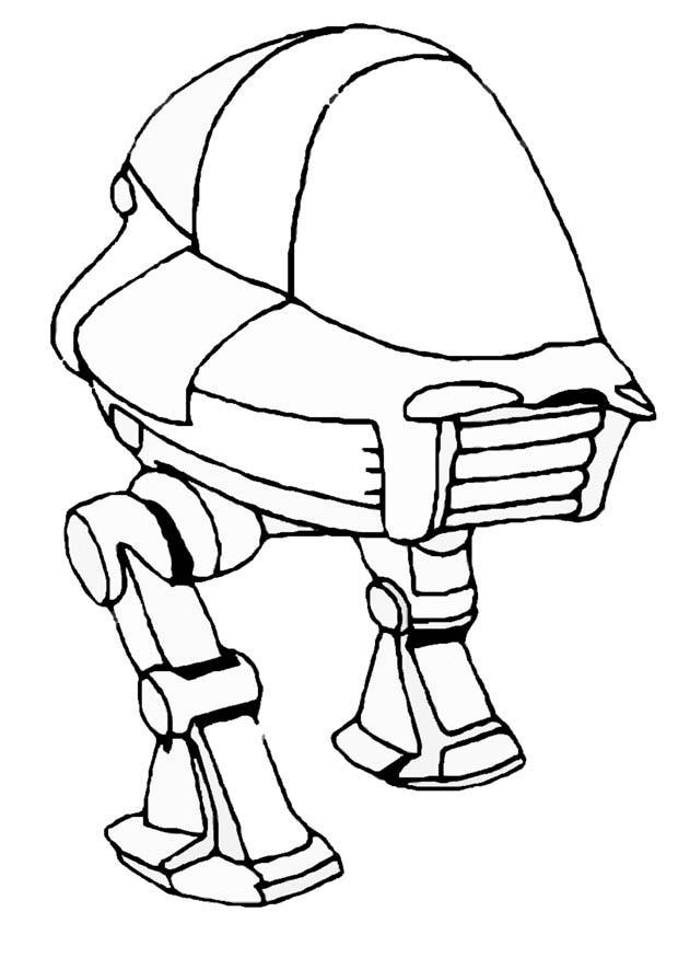 Fargeleggingsbilde robot