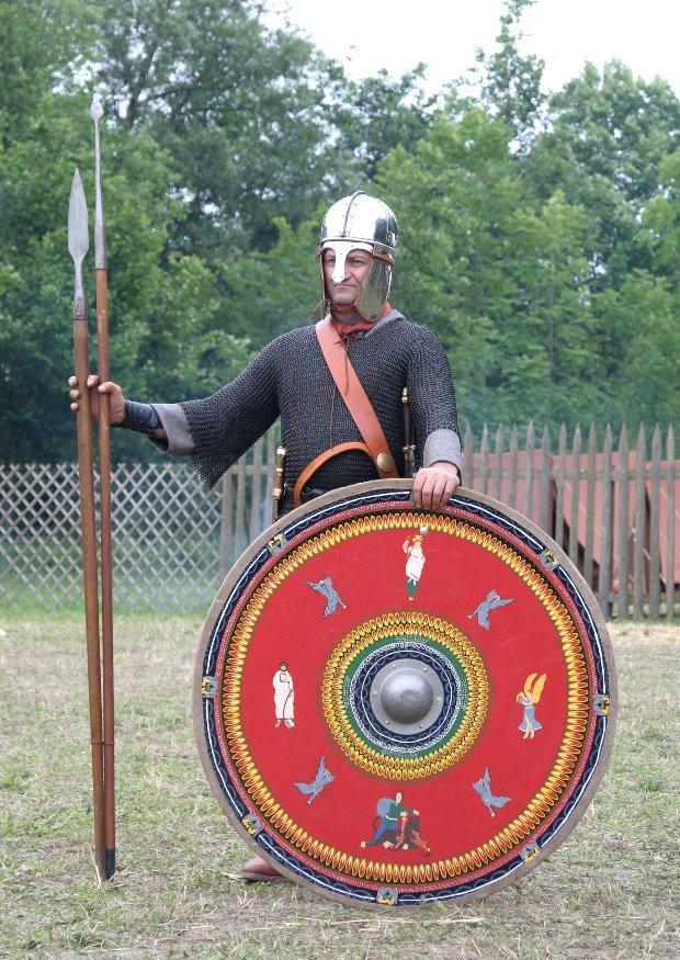 romersk soldat fra slutten av 200-tallet ac Foto romersk soldat fra slutten av 200-tallet ac