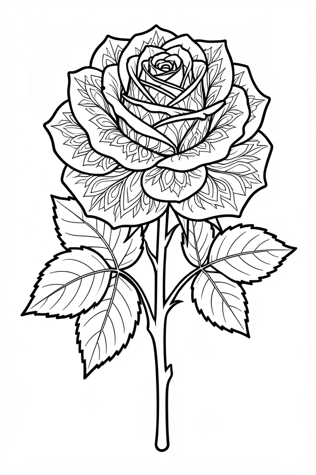 rose Fargeleggingsbilde rose