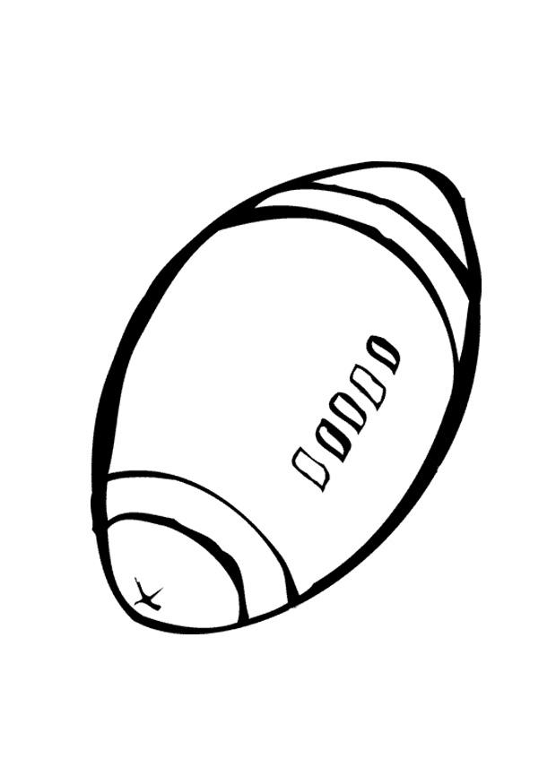 rugbyball Fargeleggingsbilde rugbyball