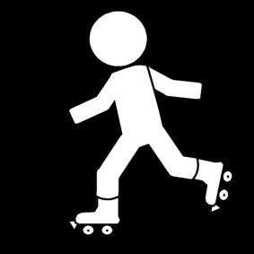 Fargeleggingsbilde rulleskA¸yter