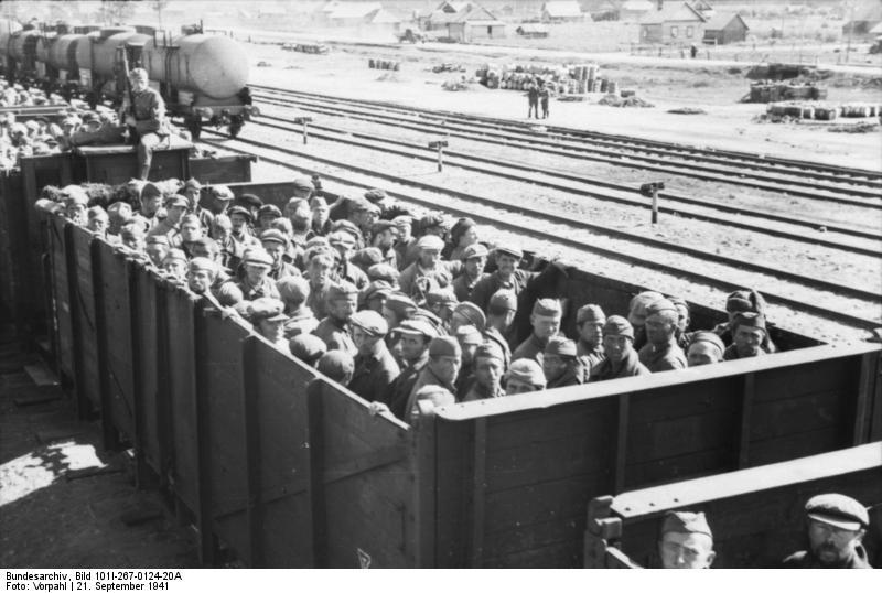Foto russland - transport av krigsfanger