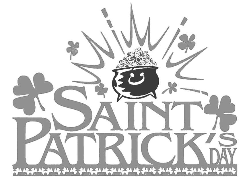 Fargeleggingsbilde saint patrickA´s day