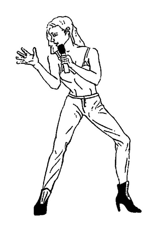 sanger Fargeleggingsbilde sanger