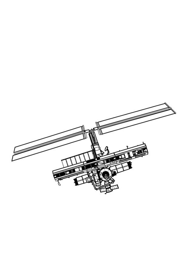 satelitt Fargeleggingsbilde satelitt
