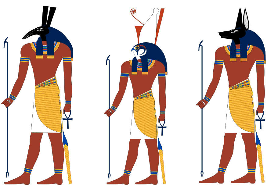 set, horus og anubis bilde set, horus og anubis