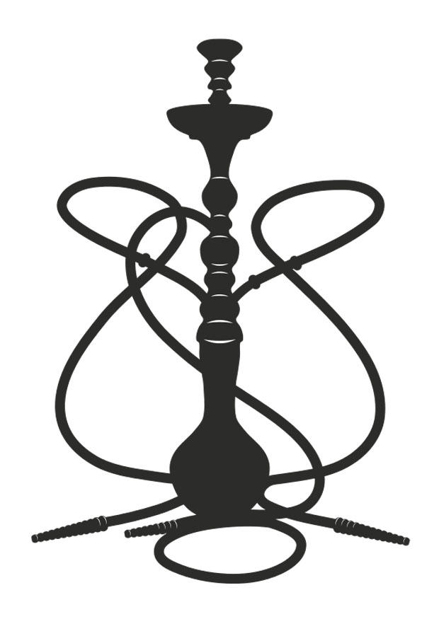 Fargeleggingsbilde shisha-pipe