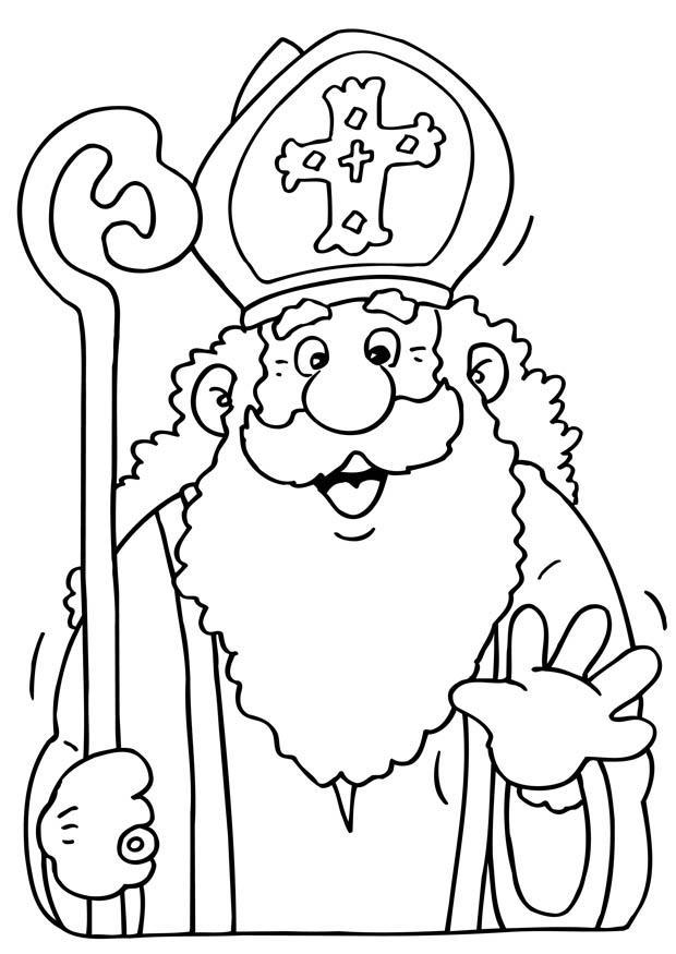 Fargeleggingsbilde sinterklaas