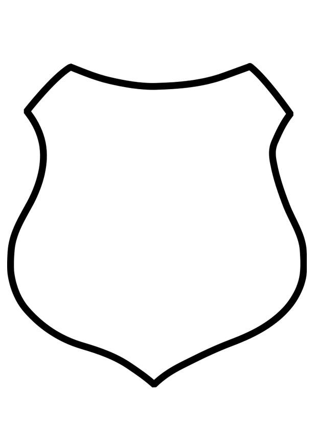 skjold Fargeleggingsbilde skjold