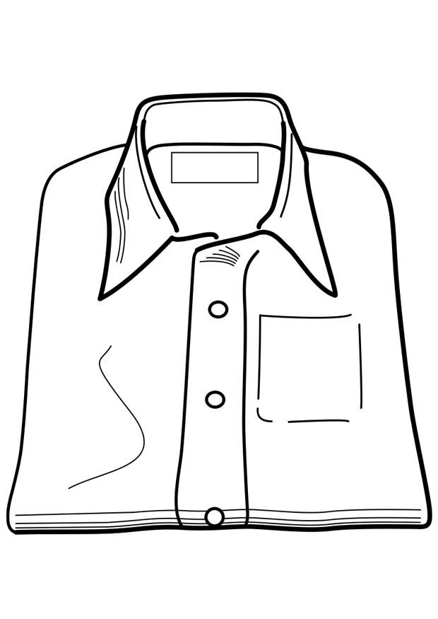 skjorte Fargeleggingsbilde skjorte