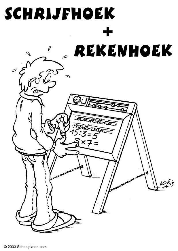 skrive- og regnehjA¸rne Fargeleggingsbilde skrive- og regnehjA¸rne
