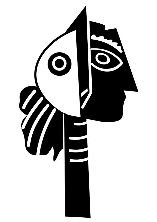 skulptur av picasso Fargeleggingsbilde skulptur av picasso