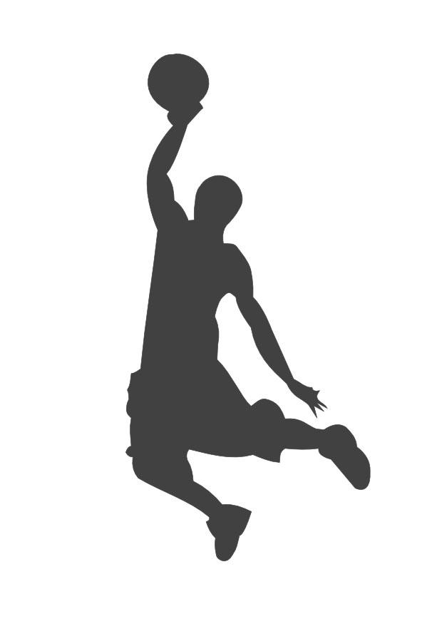 slamdunk basket Fargeleggingsbilde slamdunk basket