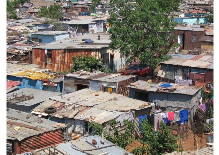 Foto slum i soweto, sA¸r-afrika