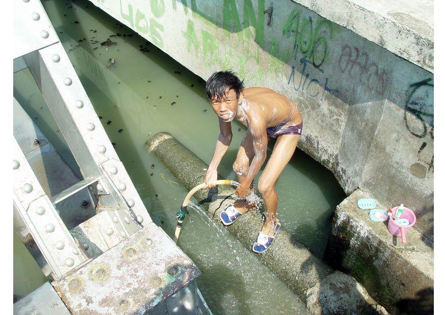 slummen i jakarta Foto slummen i jakarta