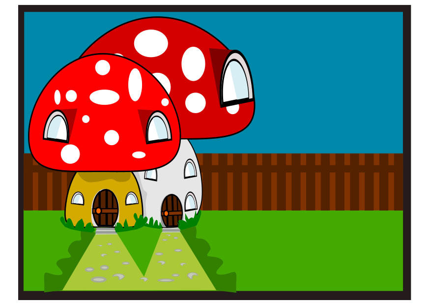 smurf-hus bilde smurf-hus