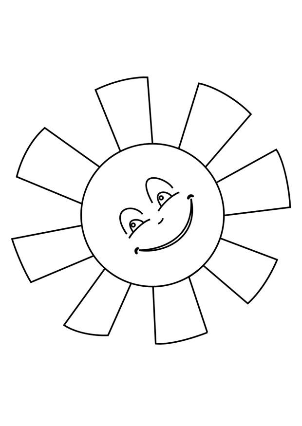 sol Fargeleggingsbilde sol