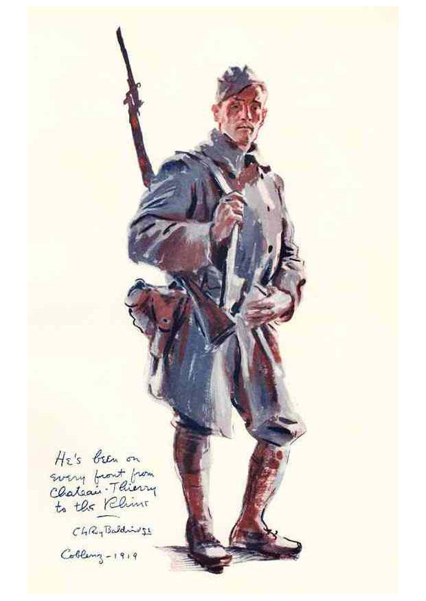 Fargeleggingsbilde soldat fra den fA¸rste verdenskrig