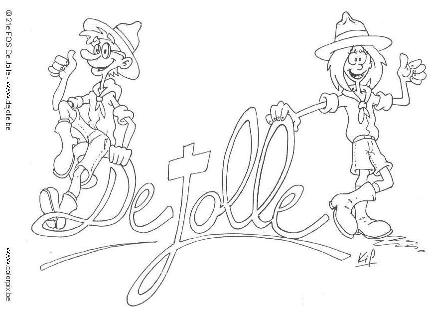 speidergruppen jollie Fargeleggingsbilde speidergruppen jollie