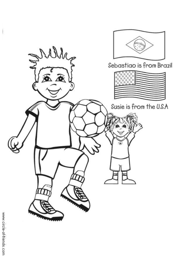 spille fotball Fargeleggingsbilde spille fotball