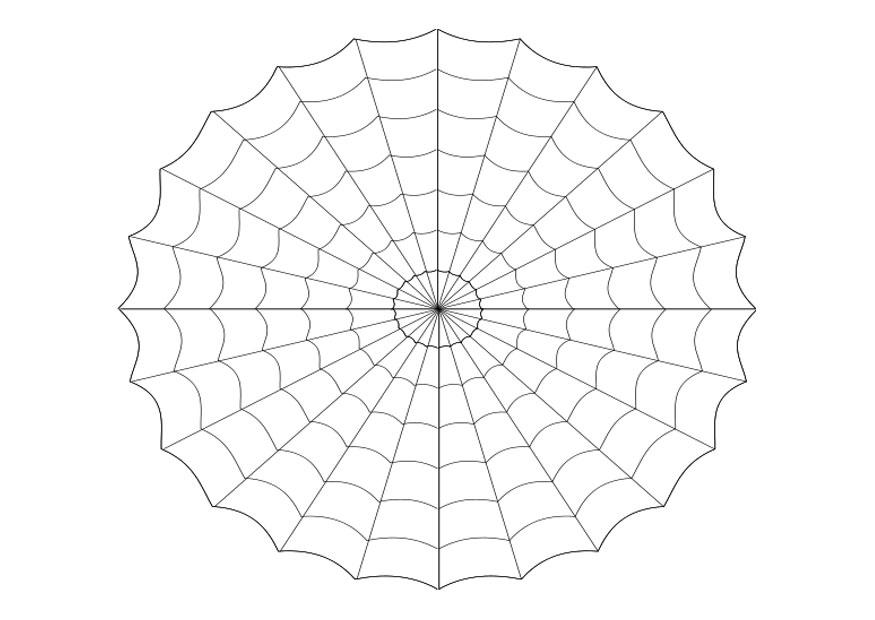 spindelvev Fargeleggingsbilde spindelvev