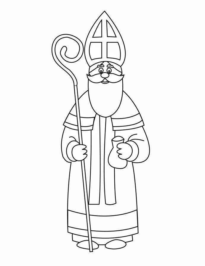 st. nikolaus Fargeleggingsbilde st. nikolaus