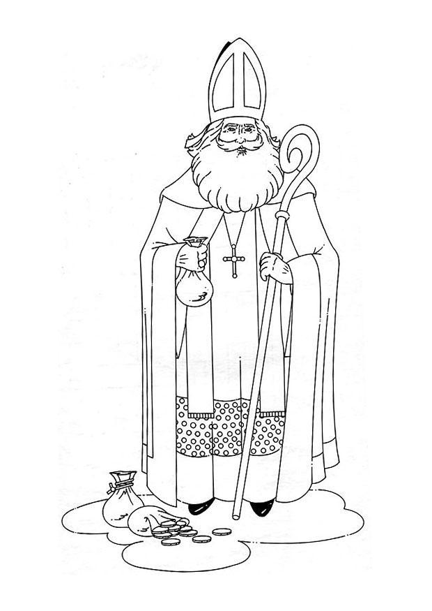 st. nikolaus Fargeleggingsbilde st. nikolaus