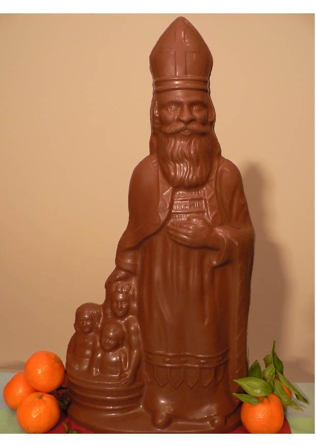 Foto st. nikolaus i sjokolade