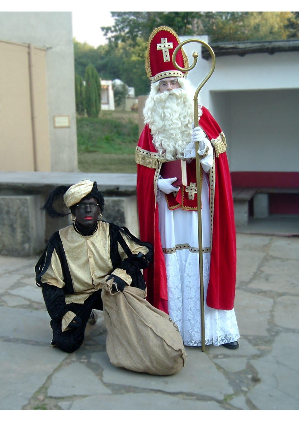 st. nikolaus og svarteper Foto st. nikolaus og svarteper