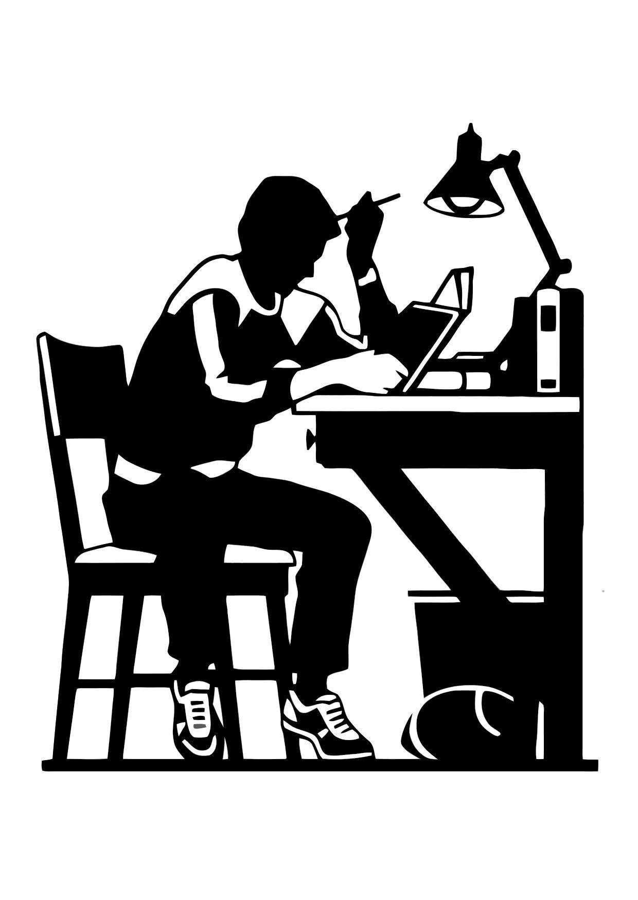 Fargeleggingsbilde studier