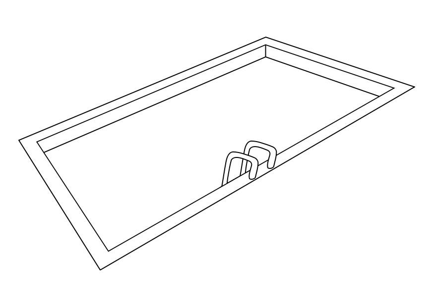 Fargeleggingsbilde svA¸mmebasseng