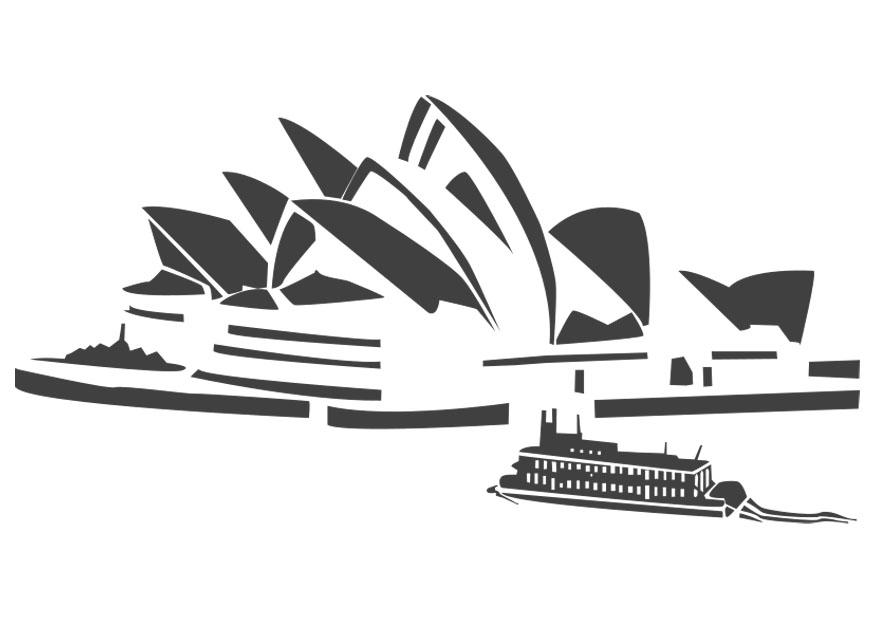 Fargeleggingsbilde sydney