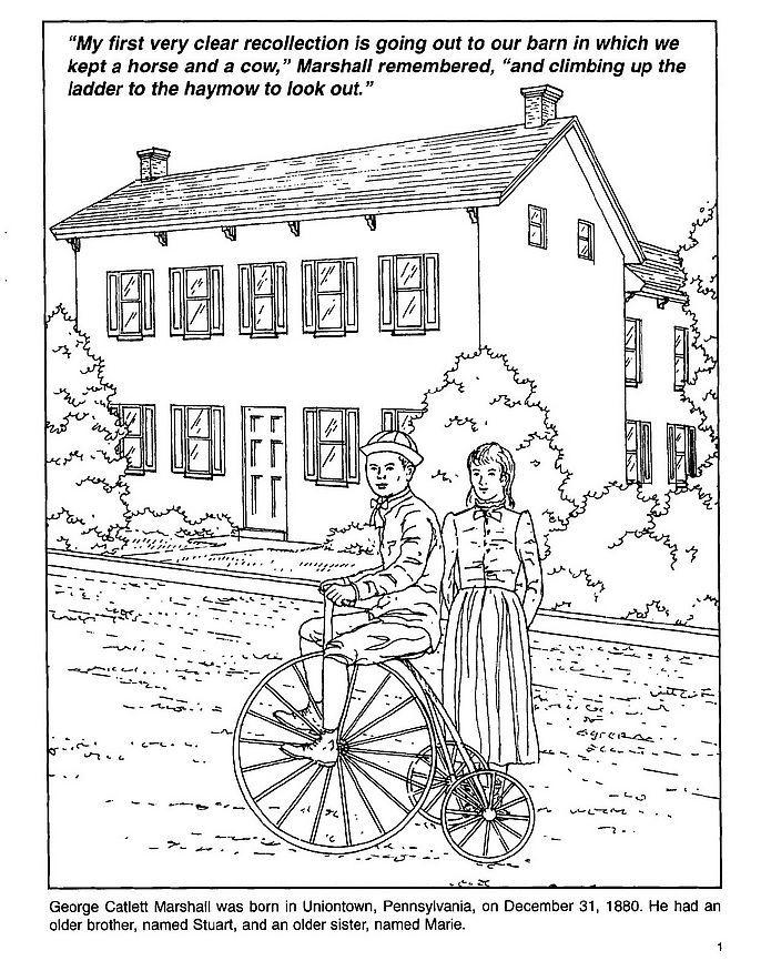 Fargeleggingsbilde sykkel