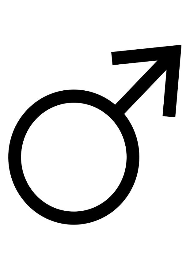 symbol mann Fargeleggingsbilde symbol mann