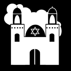 synagoge Fargeleggingsbilde synagoge