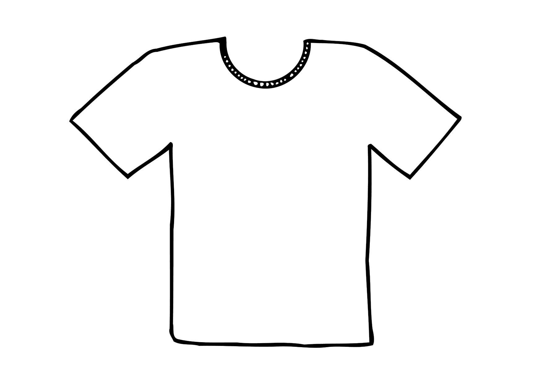 Fargeleggingsbilde t-skjorte