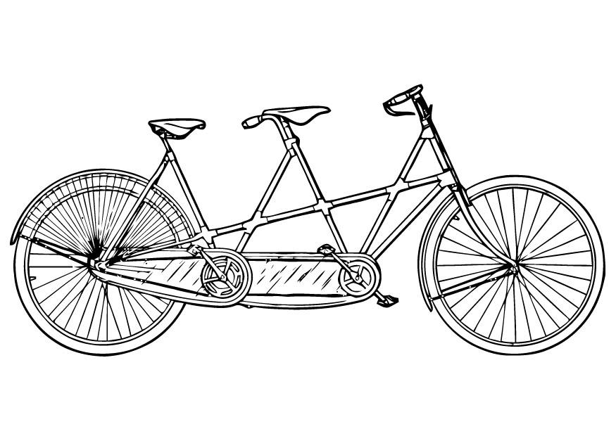 Fargeleggingsbilde tandem