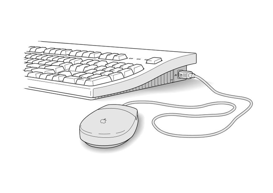 tastatur og mus Fargeleggingsbilde tastatur og mus
