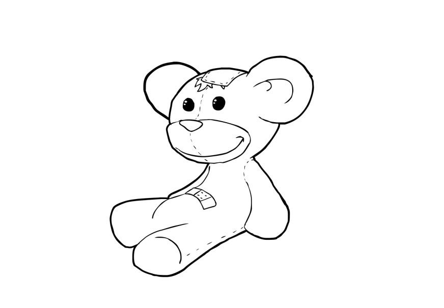 teddybjA¸rn Fargeleggingsbilde teddybjA¸rn