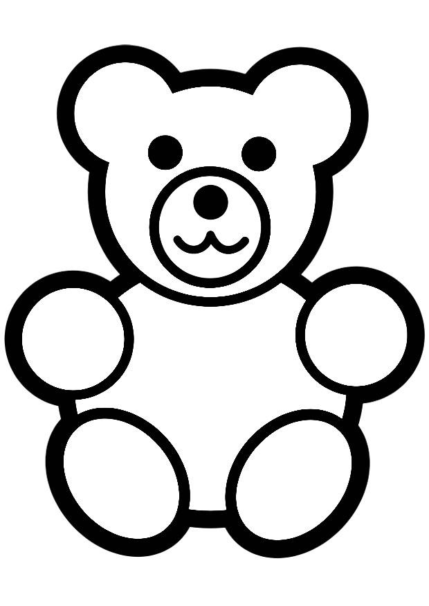 teddybjA¸rn Fargeleggingsbilde teddybjA¸rn