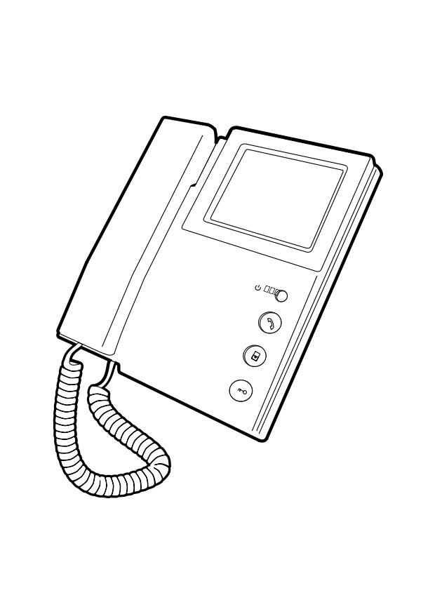 Fargeleggingsbilde telefon