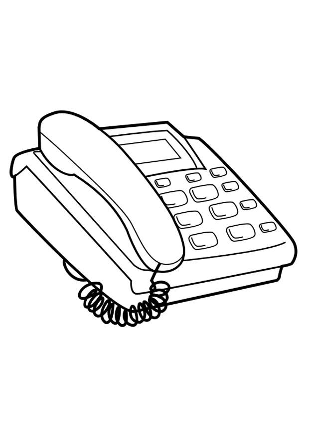 Fargeleggingsbilde telefon