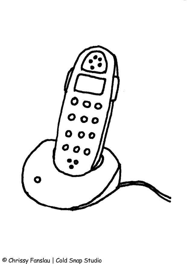 Fargeleggingsbilde telefon
