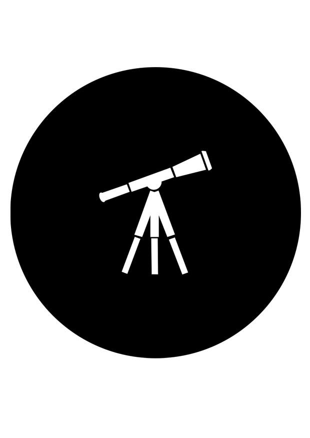 Fargeleggingsbilde teleskop