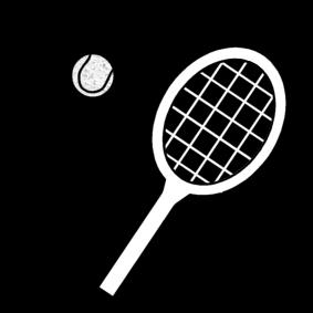 Fargeleggingsbilde tennis
