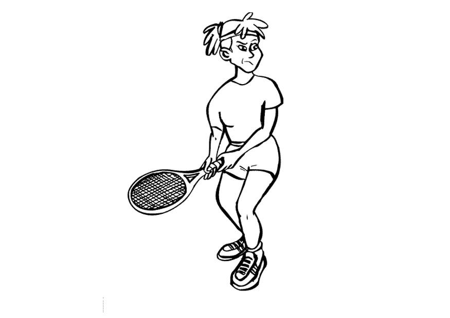 tennis Fargeleggingsbilde tennis